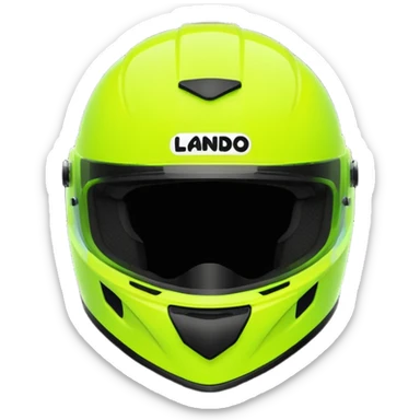 Create a Florecent green heart emoji with the same patterns as Lando Norris's helmet sticker