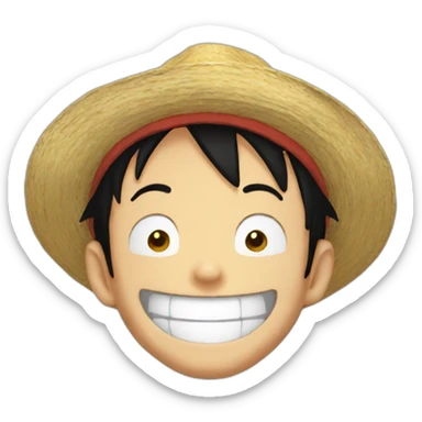 luffy laughing sticker