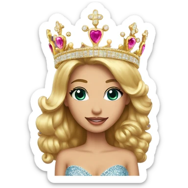 Miss Universe crown sticker