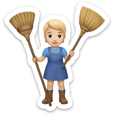 Emoji to encourage kids to do chores - should contain something about house chores sticker