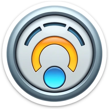 futuristic celestial pause/unpause button sticker