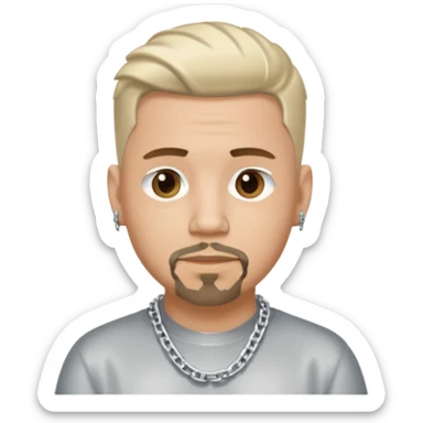 a white guy with a Y2K drip style  sticker