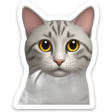 cat with a bird beak sticker