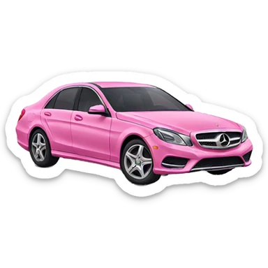 Pink Mercedes  sticker
