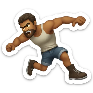 Angry puttin stomping feet sticker