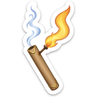 Fragrant incense. sticker