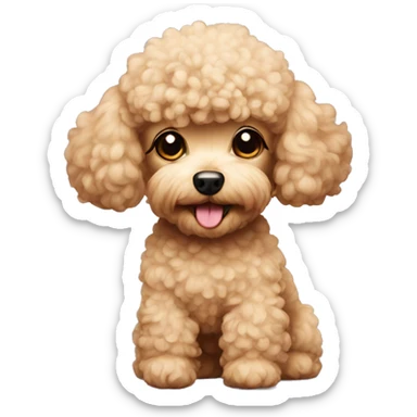 Toy poodle  sticker