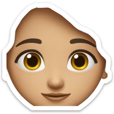 Ado petite brune sticker