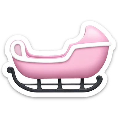 Light pink sled sticker