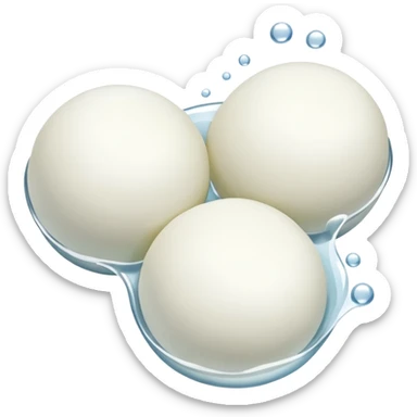 3 mozzarelle con un po di acqua sticker