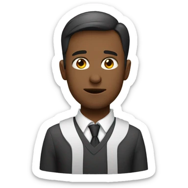 male teacher shedding a tear sticker