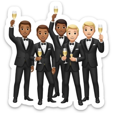 reception men  sticker