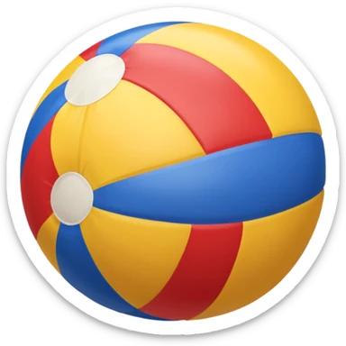 Colorful beach ball sticker