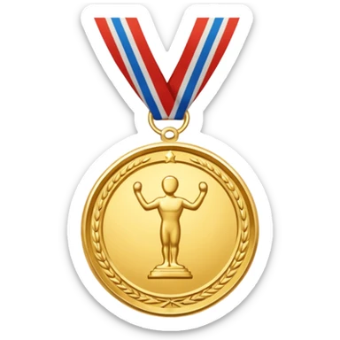 Médaille du courage Cerballiance version cartoon sticker