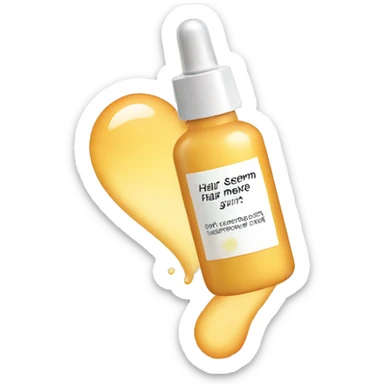 Hair serum sticker