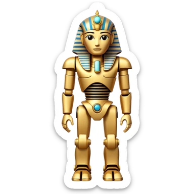 Pharaoh Robot full body  sticker