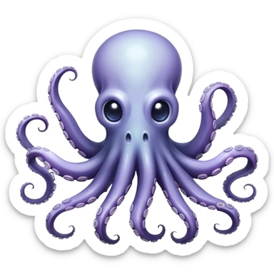 A spectral octopus that can phase through solid objects, with tentacles that end in small ghostly faces. It can split its consciousness across its eight tentacles to perform multiple tasks. sticker