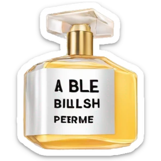Billie Eilish perfume sticker