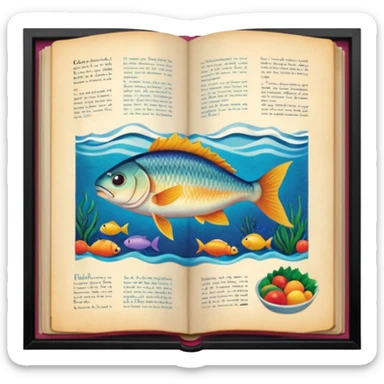Pull up Fishwife Cookbook graphics sticker