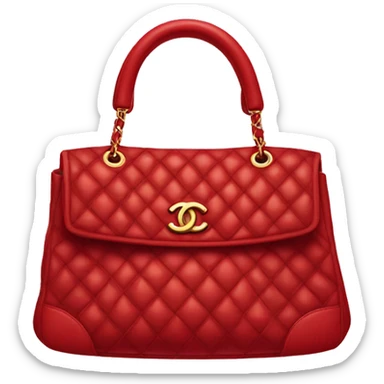 Red Chanel handbag sticker