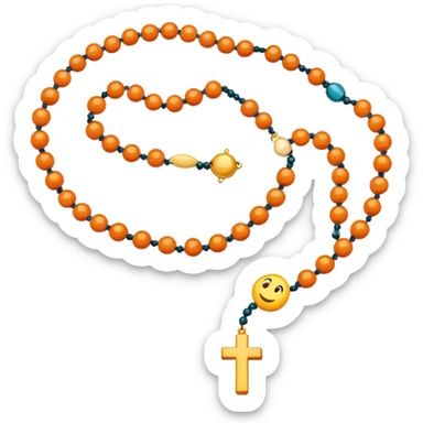prayer beads reduce the number of beads to 10 sticker