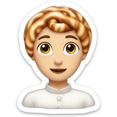 cinnamon bun pearl sugar sticker