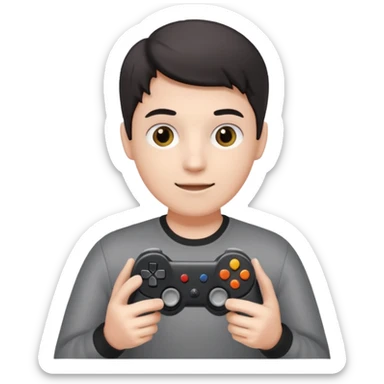 fais tong tong tong tong shaur le brairote qui tien le jeu stell the brairot dans ca main  sticker