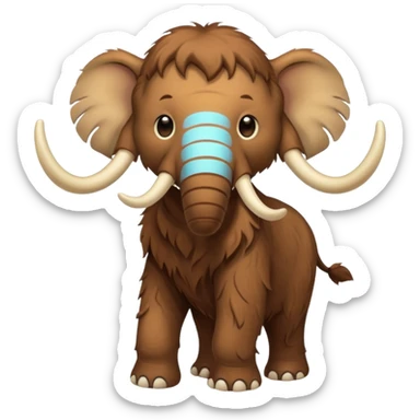 baby mammoth sticker
