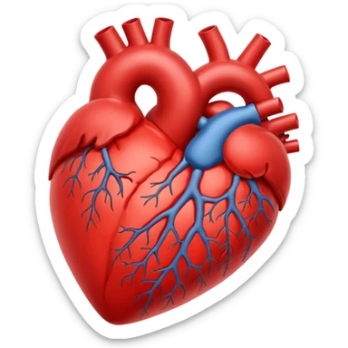 Split this emoji in half: 🫀 sticker