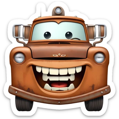 tow mater from cars sticker