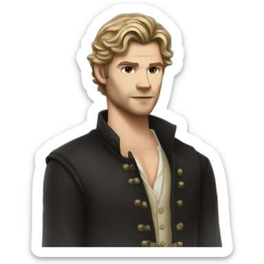 Klaus mikaelson realistic detailed sticker