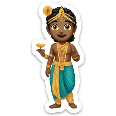 Childhood krishna sticker