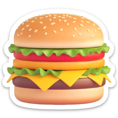 burger sticker