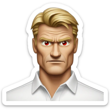 dolph-lundgren-laborant-angry-red-eyes sticker