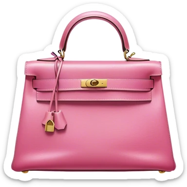 Pink Hermes kelly sticker