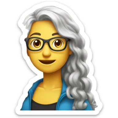 my name is Elena i would like to create my emoji for the Super's Class, which is a 6 year classroom. i love to teach my students, i´m music, math, language, and science teacher. i love music, my little students, do sports and many fun things sticker