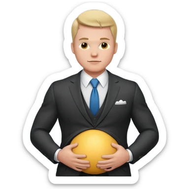 pregnant elon musk man sticker