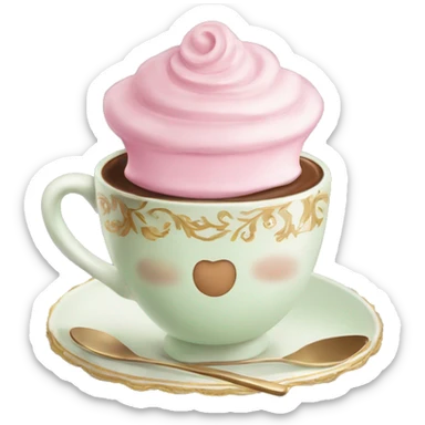 Coffee laduree  sticker