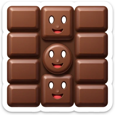 un réseau avec du chocolat  sticker