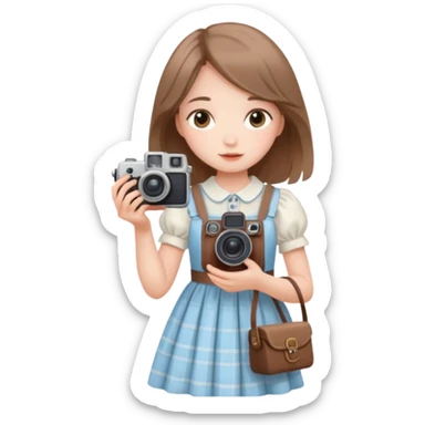 aestetic camera cottage core cute light sticker