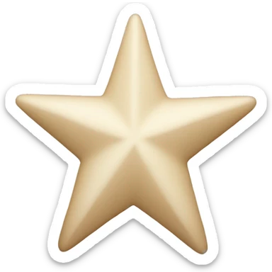 beige star sticker