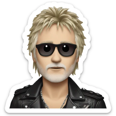 Roger Taylor of queen band sticker