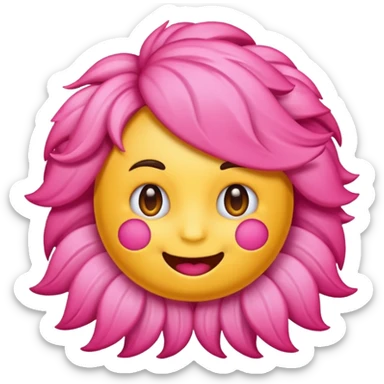 Un emoji chipie et potins qui se mort le doigt sticker
