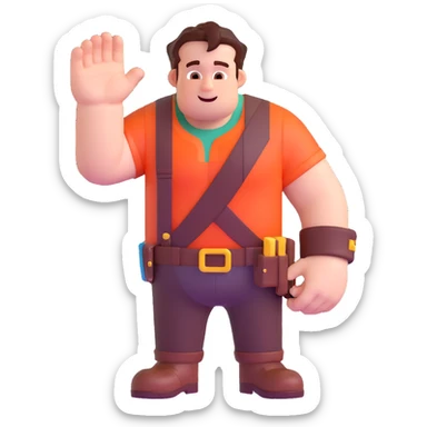 Wreck-it Ralph character sticker