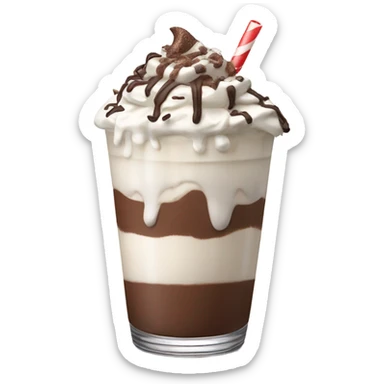 Chocolate milkshake sticker