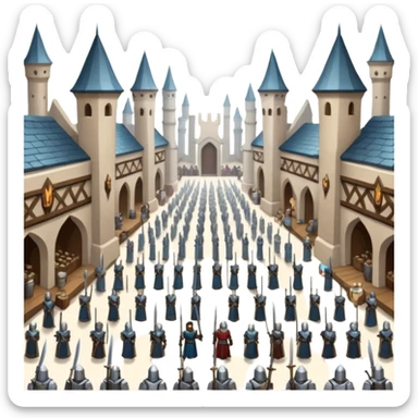 weapon market where we buy sword ,armor, potion  sticker