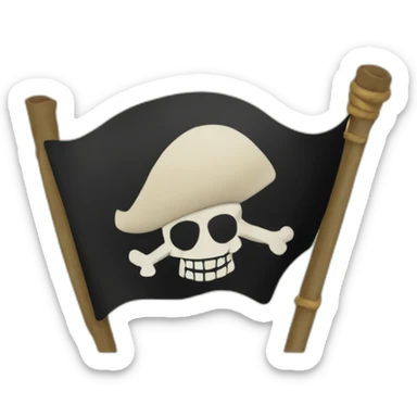 Strawhat pirates flag sticker