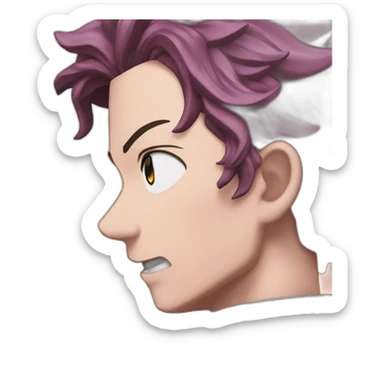 tanjiro-kamado-with-demon-slayer-mark sticker