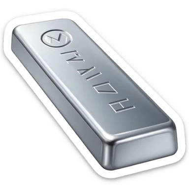 Create a silver bar in the avive gold bar style sticker
