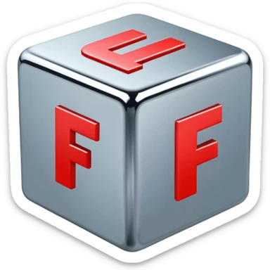 cube with F11# letters on it sticker